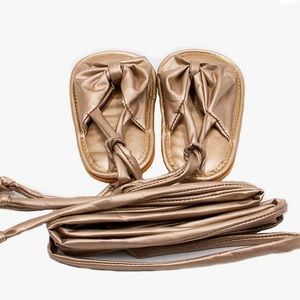 12-18 month gold gladiator sandals